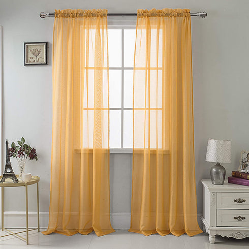 Adore the Decor™ Sheer Rod Pocket 54 x 84in. Single Curtain Panel